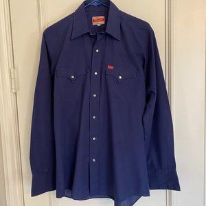 Vintage ELY Plains Pearl Snap Long Sleeve Shirt